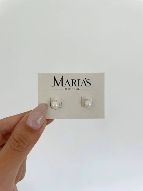 Perlas 6mm engarzada - par (PER6EN)