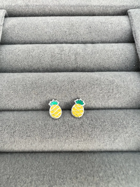 Brinco infantil mini abacaxi. - comprar online