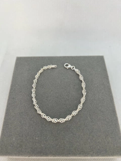 Pulseira singapura grossa.