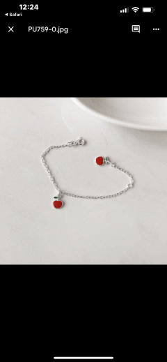 Pulseira de bebê maça. - comprar online