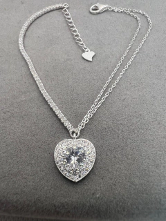 Pulseira coração toda cravejada em zircônias. - comprar online