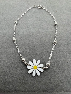 Pulseira margarida em resina .