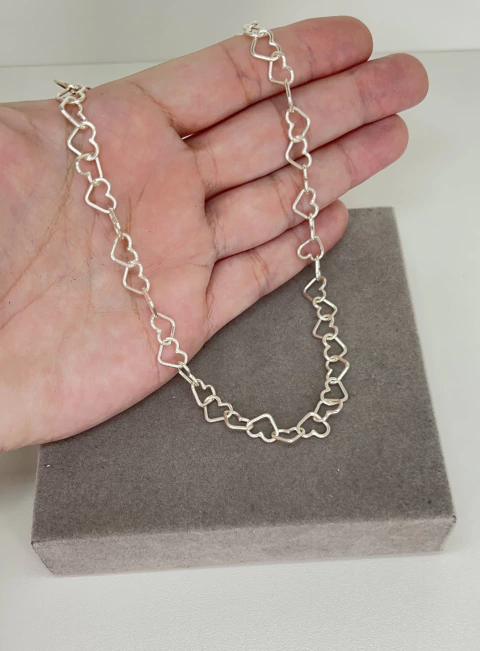 Choker pesada corações maiores . - comprar online