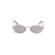 Óculos De Sol Da Moda Kira 2.0 Geométrico Metal Prata Total - comprar online