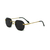 Óculos De Sol Da Moda Serena Hexagonal Metal Dourado Lente Parafusado - comprar online