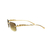 Óculos De Sol Da Moda Leona Lente Marrom Metal Dourado Pantera Na Haste - comprar online