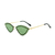 Óculos De Sol Da Moda Ivy Gatinho Lente Verde Com Pedrinhas - comprar online