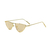 Óculos De Sol Da Moda Aurora rose metal dourado geométrico triangular - comprar online