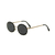 Óculos De Sol Da Moda Eva oval Preto metal com pedras nas lente - comprar online