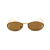 Óculos De Sol Da Moda Celina Lente Marrom Metal Dourado Lente Prafusada