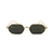 Óculos De Sol Da Moda Luna Metal Dourado Octagonal