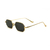 Óculos De Sol Da Moda Luna Metal Dourado Octagonal - comprar online