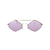Óculos De Sol Da Moda Angel roxo metal prata geométrico triangular