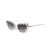 Óculos De Sol Da Moda Tiffany Gatinho Metal Prata Com Pedras - comprar online