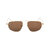 Óculos De Sol Da Moda Miley Aviador Metal Dourado Lente Marrom - comprar online