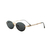 Óculos De Sol Da Moda Britney preto oval metal dourado com lentes parafusadas - comprar online
