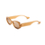 Óculos De Sol Da Moda Avril oval nude lente clara - comprar online