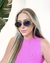 Óculos De Sol Da Moda Ruth Aviador Preto Metal Prata Parafusado - Foss Eyewear