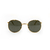 Óculos De Sol Da Moda Sophia Redondo Metal Dourado Clássico