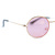 Óculos De Sol Da Moda Olivia Oval Metal Dourado Rosa na internet