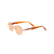 Óculos De Sol Da Moda Donatella oval metal dourado lente Laranja - comprar online