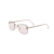 Óculos De Sol Da Moda Coralina Metal Prata Quadrado Lente Semi Espelhado Parafusado - comprar online