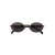 Óculos De Sol Da Moda Donatella oval metal dourado lente cinza - loja online