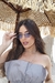 Óculos De Sol Da Moda Aurora Azul metal prata geométrico triangular - Foss Eyewear