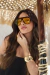 Óculos De Sol Da Moda Marcelle Aviador Preto Lente Amarela - Foss Eyewear