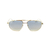 Óculos De Sol Da Moda Miley Aviador Metal Dourado Lente Azul degradê