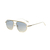 Óculos De Sol Da Moda Miley Aviador Metal Dourado Lente Azul degradê - comprar online