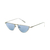 Óculos De Sol Da Moda Aurora Azul metal prata geométrico triangular - comprar online
