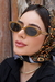 Óculos De Sol Da Moda Kylie Oval Caramelo - loja online