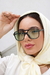 Óculos De Sol Da Moda Tonia Aviador Quadrado Lente Verde - Foss Eyewear