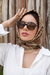 Óculos De Sol Da Moda Tonia Aviador Quadrado Marrom - Foss Eyewear