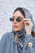 Imagem do Óculos De Sol Da Moda Celina Lente Preto Metal Dourado Lente Prafusada