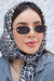 Óculos De Sol Da Moda Celina Lente Preto Metal Dourado Lente Prafusada - Foss Eyewear