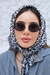 Óculos De Sol Da Moda Eva oval Preto metal com pedras nas lente - Foss Eyewear