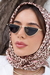 Óculos De Sol Da Moda Aurora metal dourado geométrico triangular - Foss Eyewear