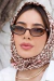 Imagem do Óculos De Sol Da Moda Lady Gatinho Cor Marrom Pequeno