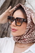 Imagem do Óculos De Sol Da Moda Scarlett Quadrado Animal Print Grande