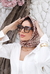 Óculos De Sol Da Moda Scarlett Quadrado Animal Print Grande - loja online