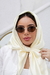 Óculos De Sol Da Moda Camille oval metal dourado lente Marrom - Foss Eyewear