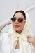 Óculos De Sol Da Moda Camille oval metal dourado lente Marrom - loja online