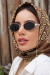 Óculos De Sol Da Moda Hillary Geométrico Metal Dourado Com Correntinha - loja online