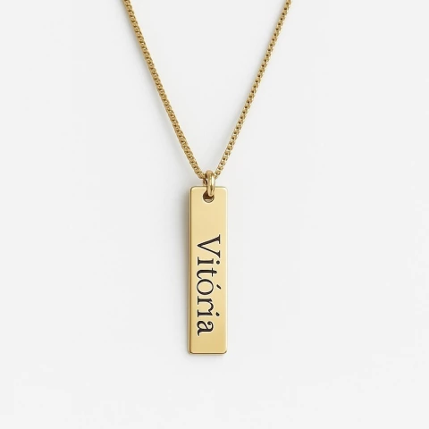 Compre um colar com nome personalizado e GANHE uma pulseira com Letra - comprar online