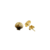Brinco de concha liso - Banhado a Ouro 18k