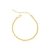 Pulseira Cordão torcido - Banhado á Ouro 18k