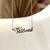 Colar com nome personalizado em Aço Inoxidável - Coloque o nome nas observações