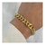 Pulseira elos gourmet - Folheada á ouro 18k
